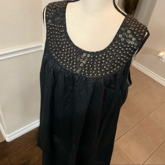 COPY - Adrienne Papell black metallic shift dress size 12 - Picture 7 of 14